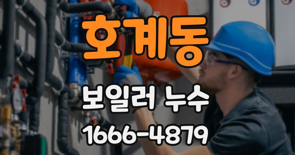 호계동 보일러 누수
