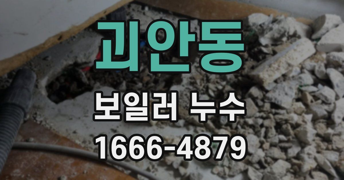 괴안동 보일러 누수