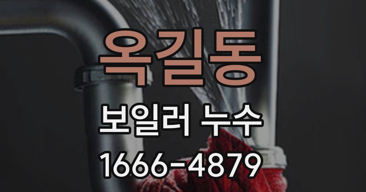 옥길동 보일러 누수
