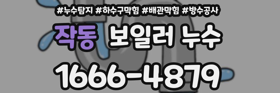 작동 보일러 누수