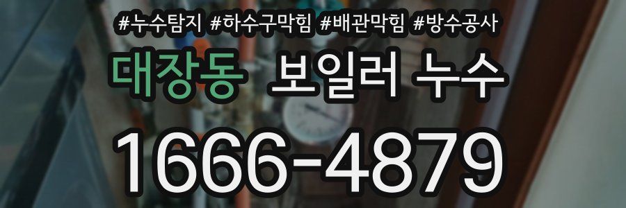 대장동 보일러 누수