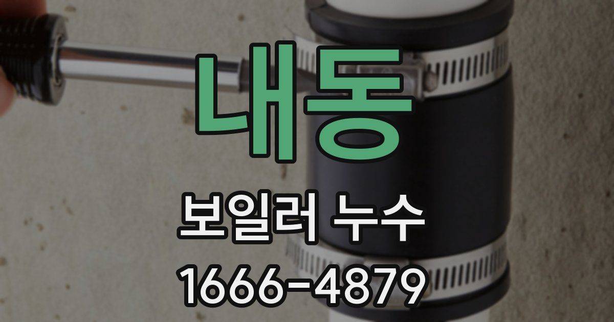 내동 보일러 누수