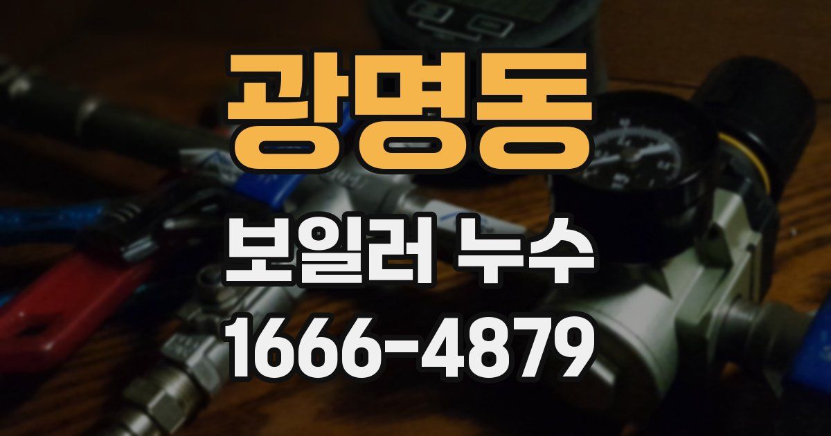 광명동 보일러 누수