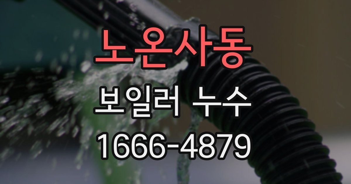 노온사동 보일러 누수