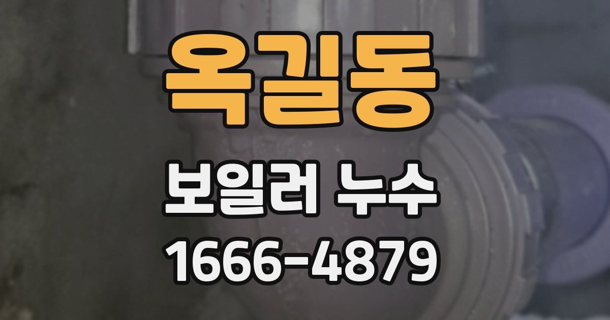 옥길동 보일러 누수