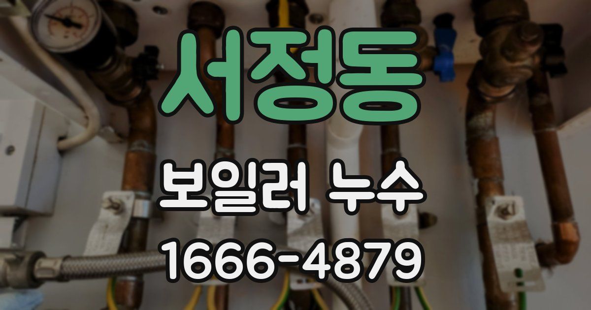 서정동 보일러 누수