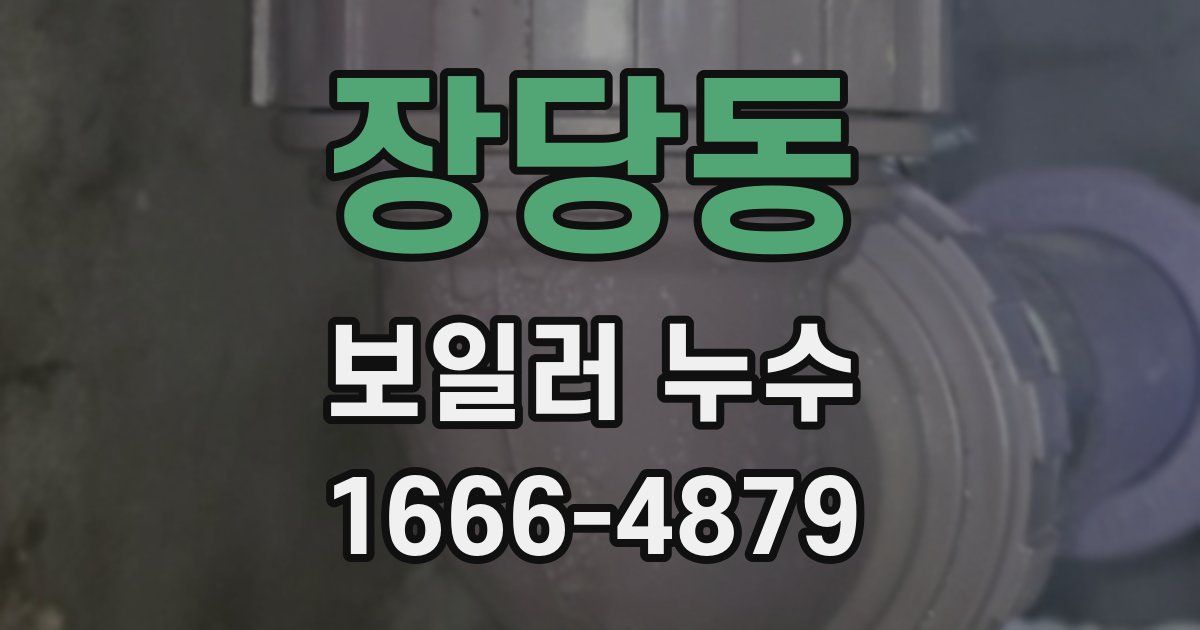 장당동 보일러 누수