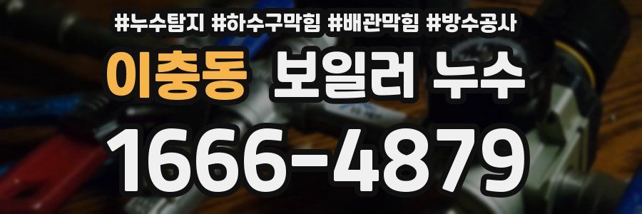이충동 보일러 누수