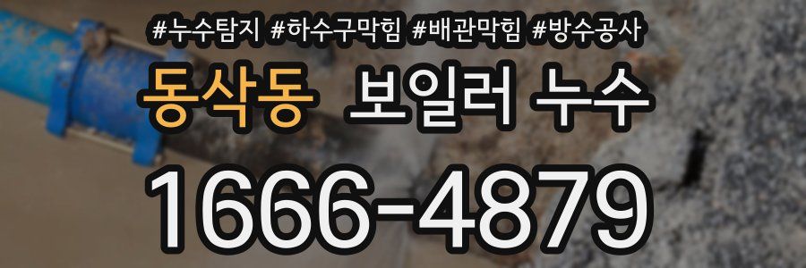 동삭동 보일러 누수
