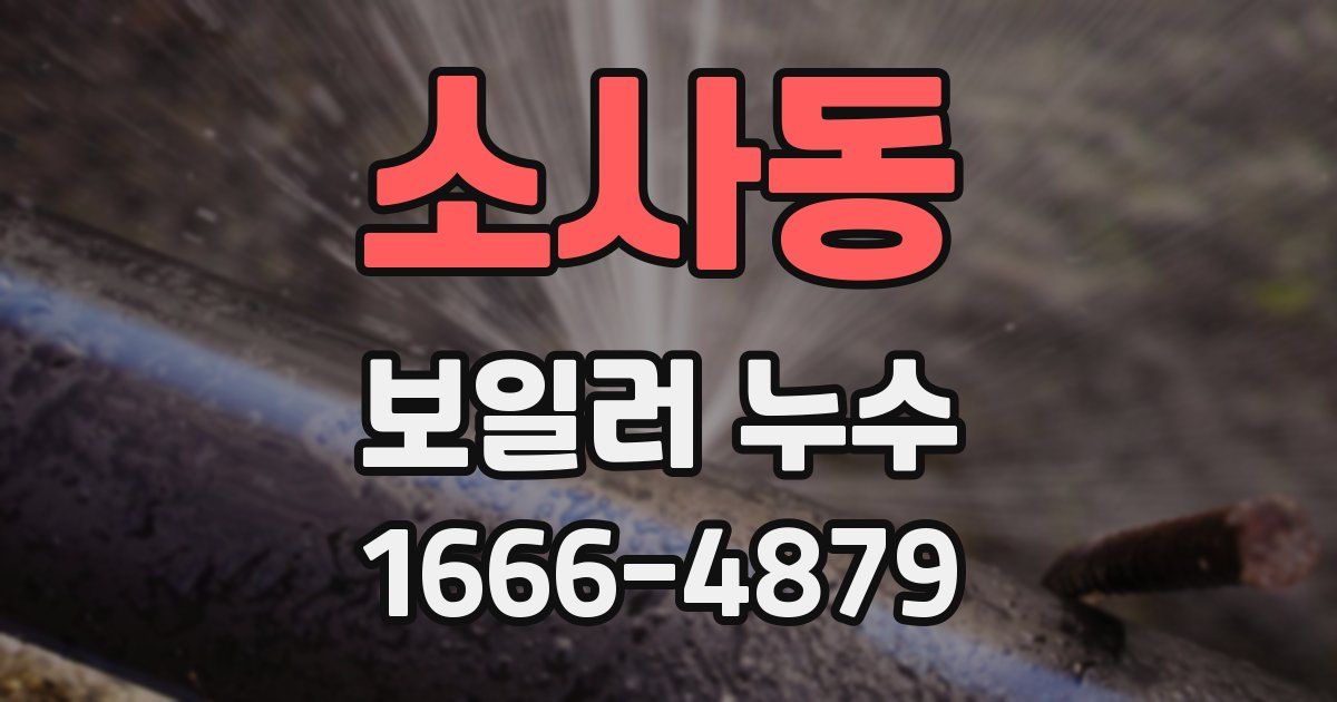 소사동 보일러 누수