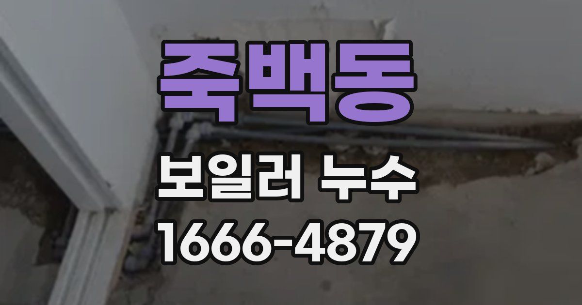 죽백동 보일러 누수