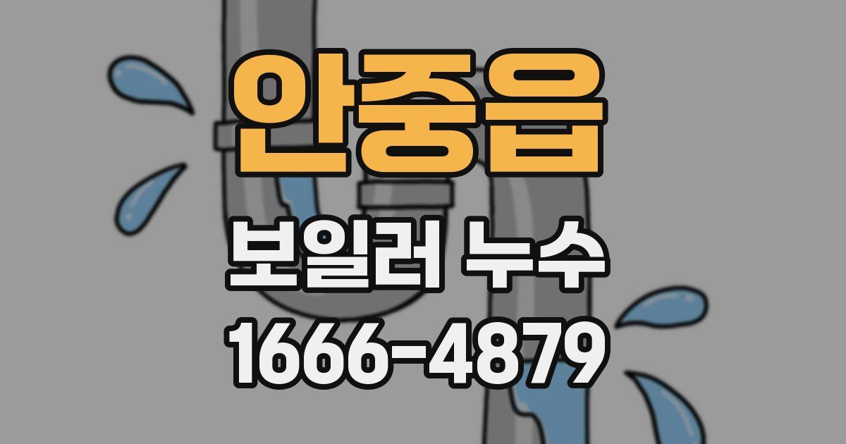 안중읍 보일러 누수