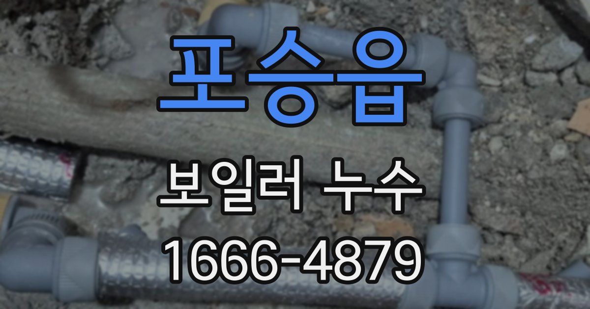 포승읍 보일러 누수