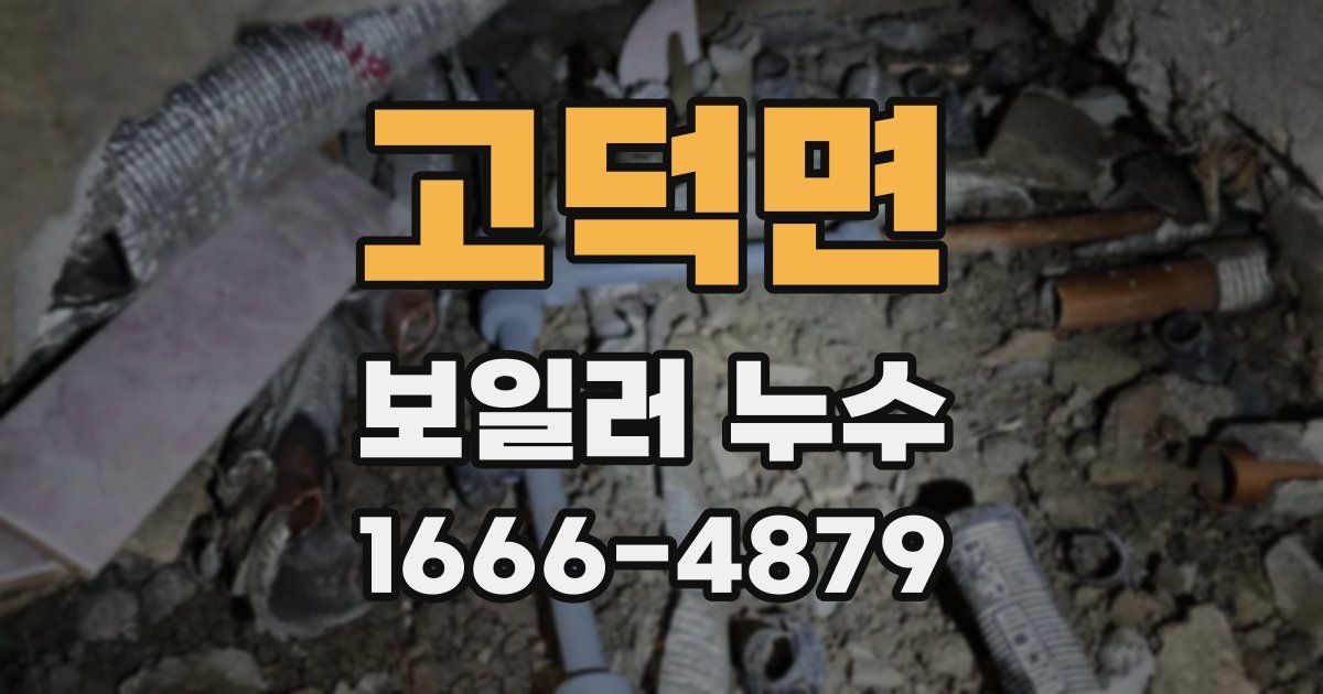 고덕면 보일러 누수