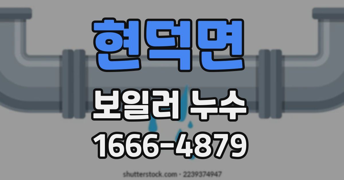 현덕면 보일러 누수
