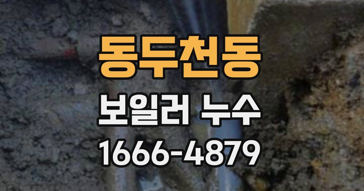 동두천동 보일러 누수