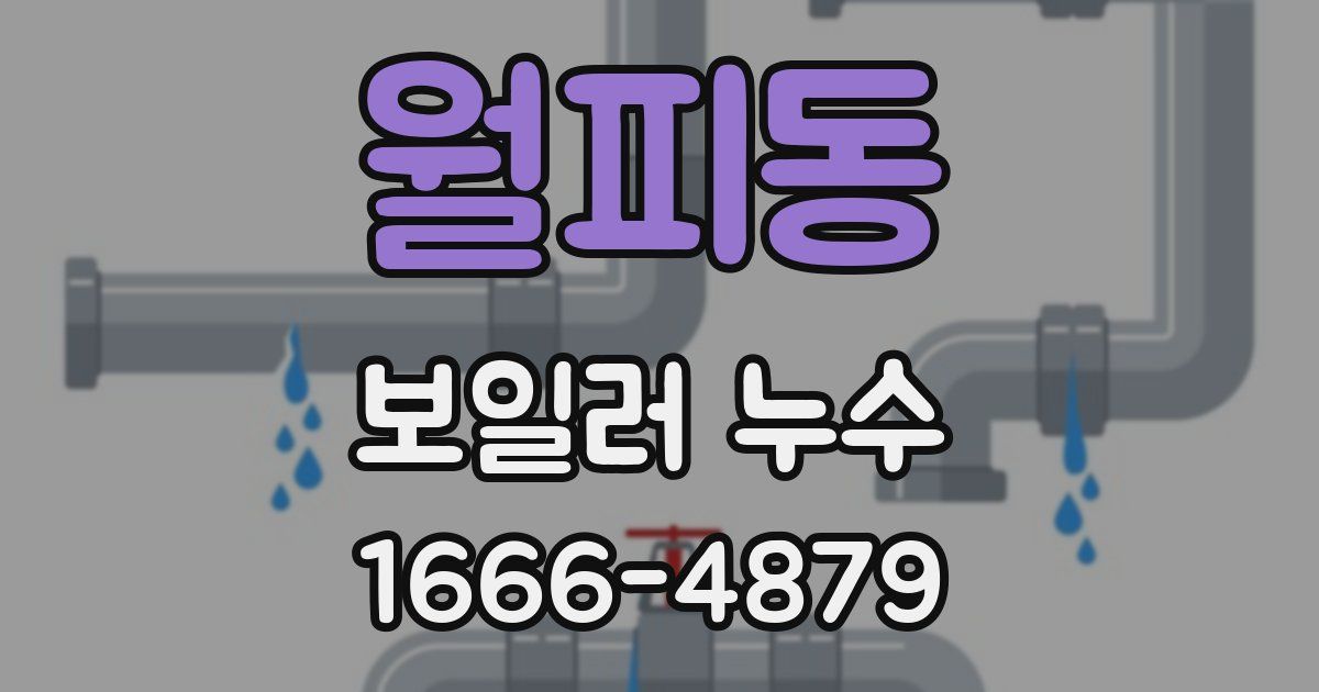 월피동 보일러 누수