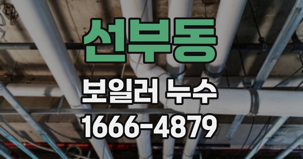선부동 보일러 누수