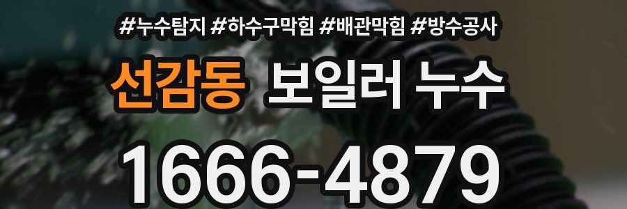 선감동 보일러 누수