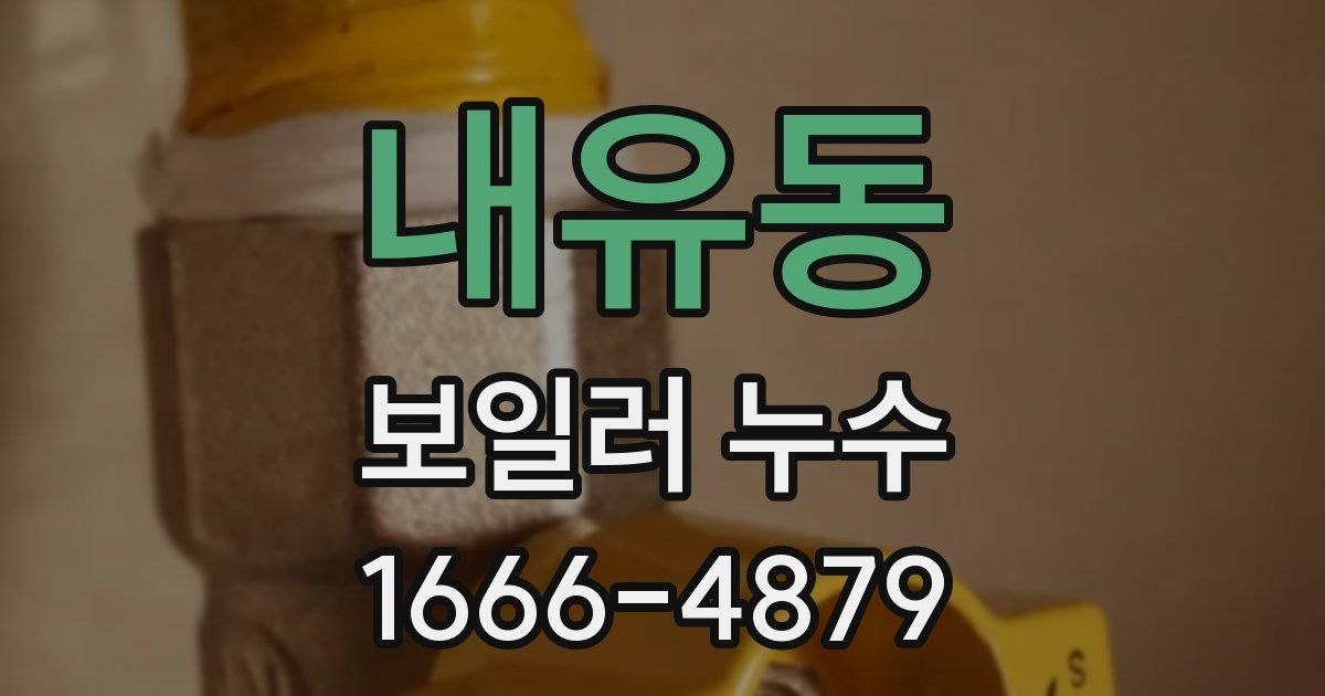 내유동 보일러 누수