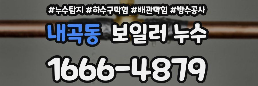 내곡동 보일러 누수