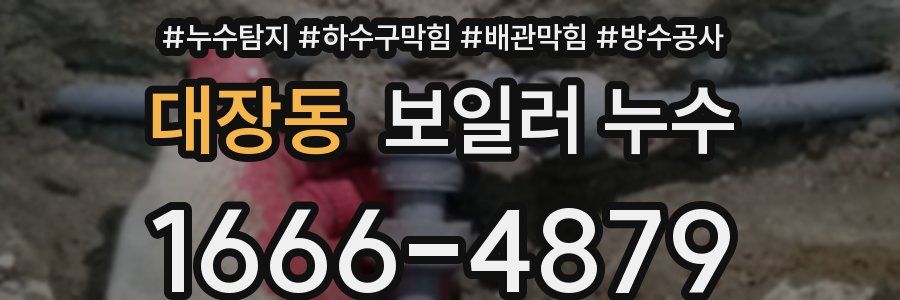 대장동 보일러 누수