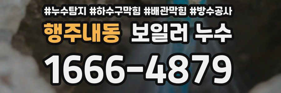 행주내동 보일러 누수