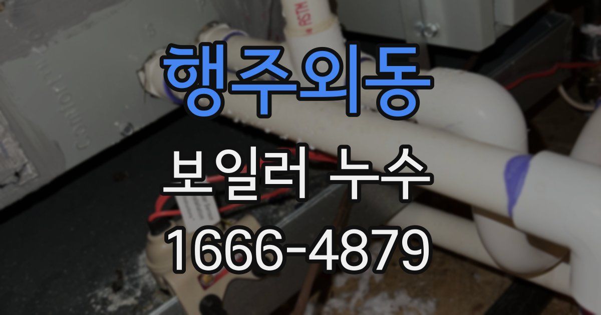행주외동 보일러 누수
