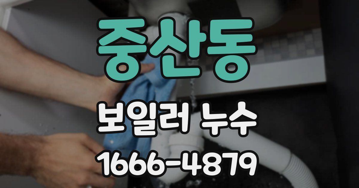 중산동 보일러 누수