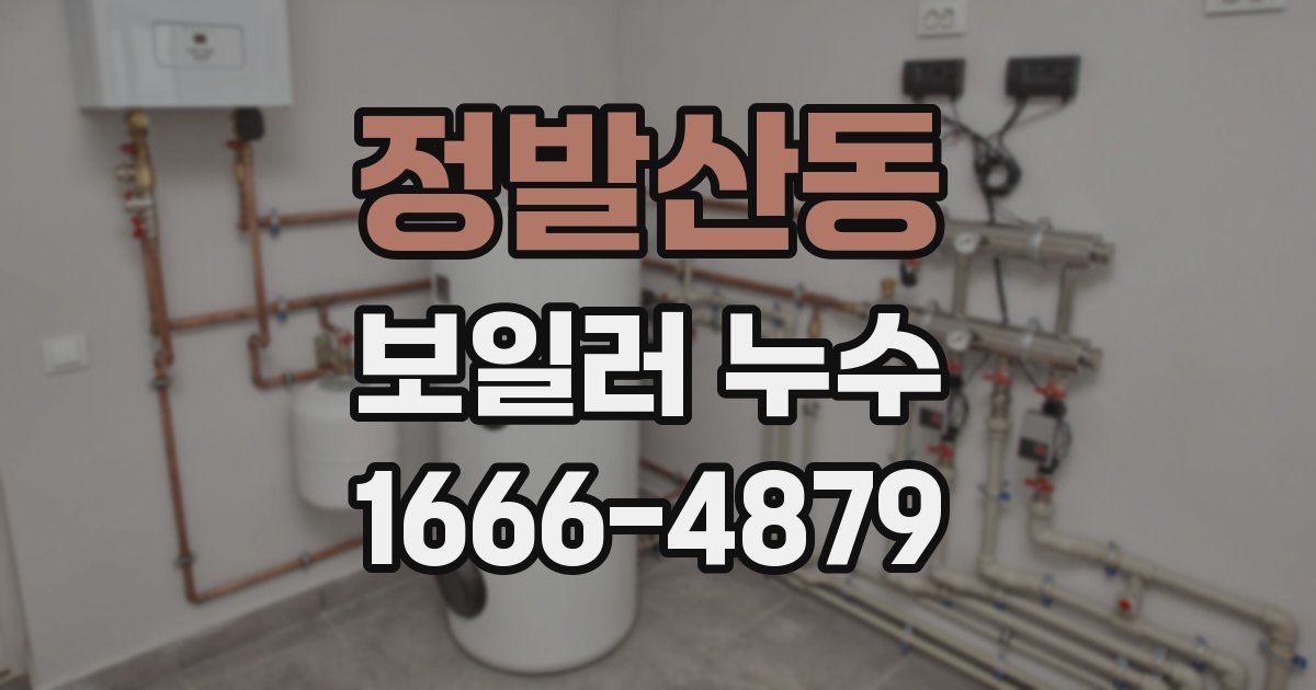 정발산동 보일러 누수