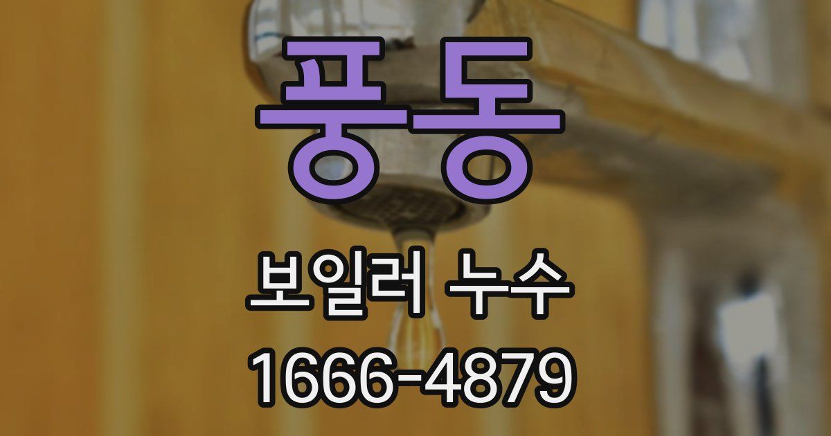 풍동 보일러 누수