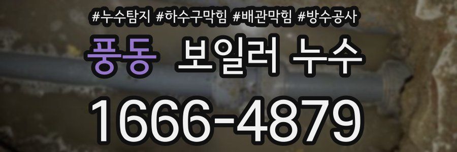 풍동 보일러 누수