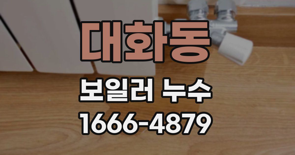 대화동 보일러 누수