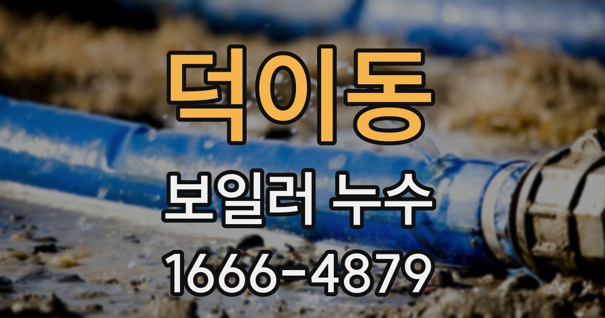 덕이동 보일러 누수