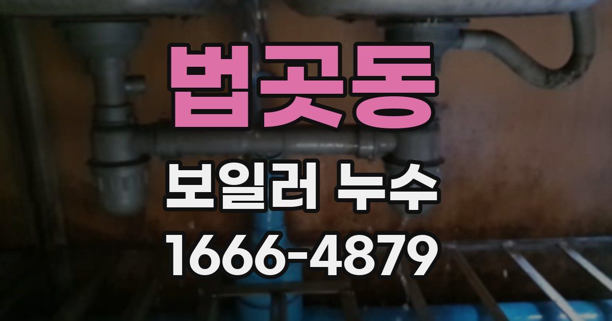 법곳동 보일러 누수