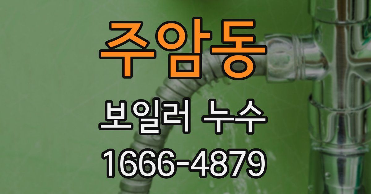 주암동 보일러 누수