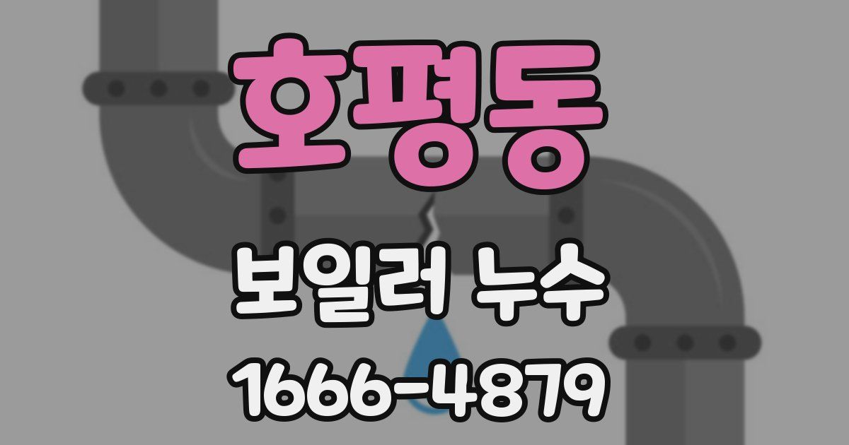 호평동 보일러 누수