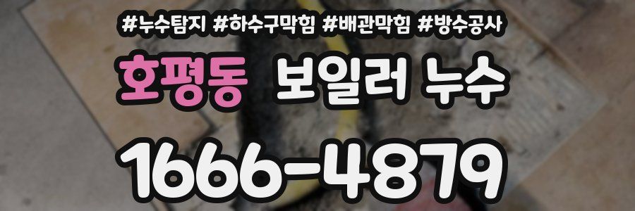 호평동 보일러 누수