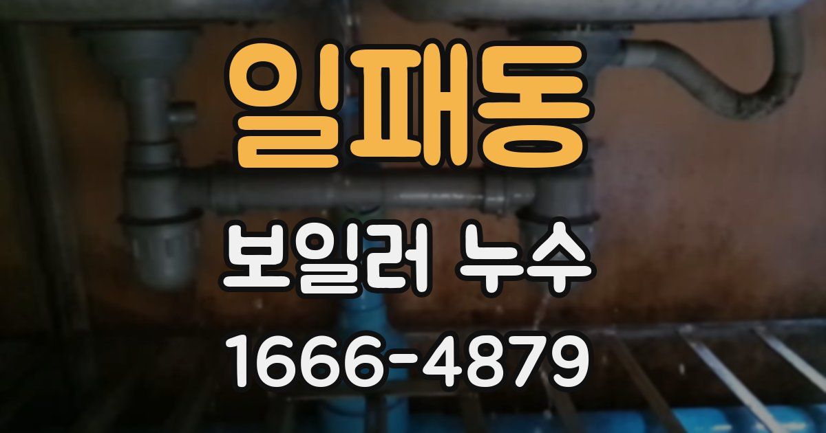 일패동 보일러 누수