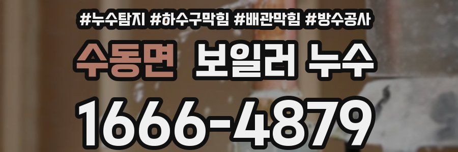 수동면 보일러 누수