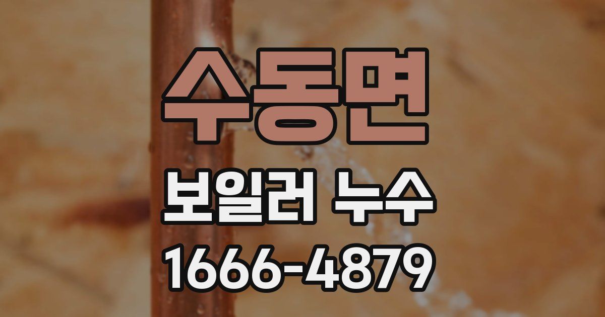 수동면 보일러 누수