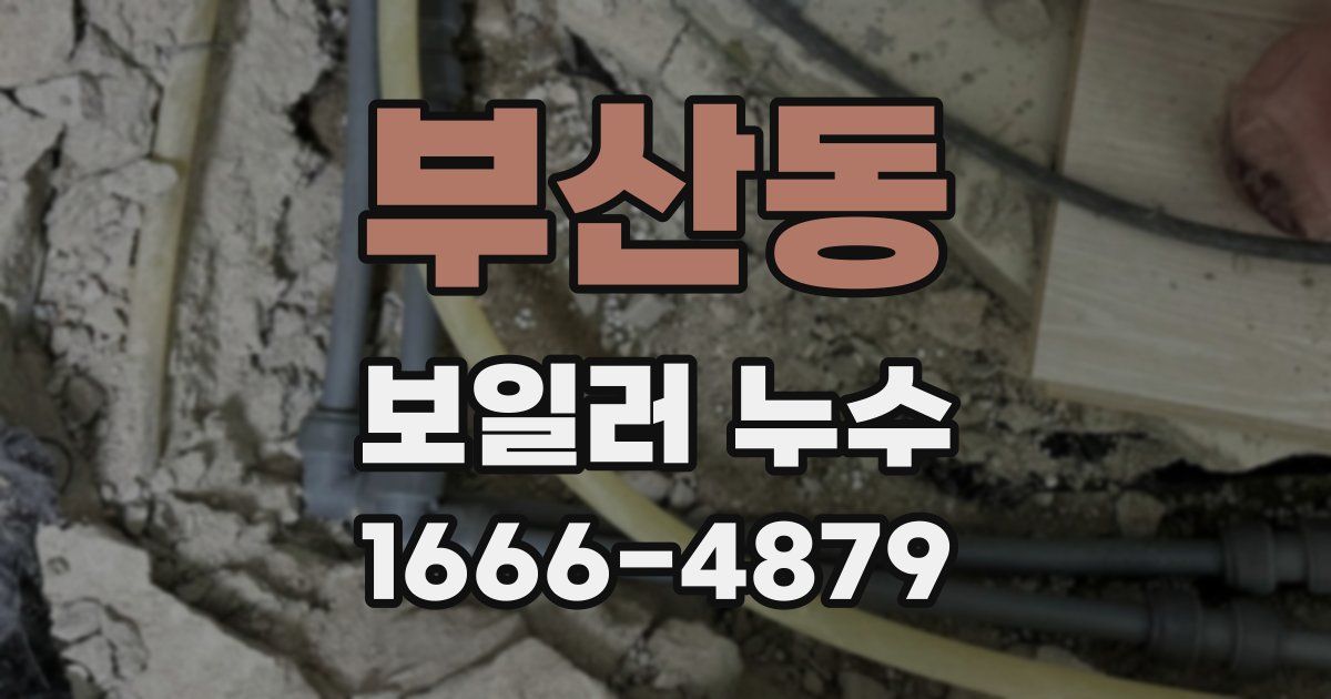 부산동 보일러 누수