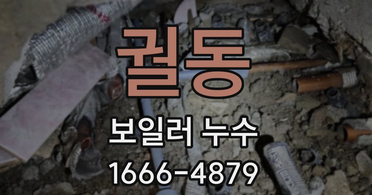 궐동 보일러 누수
