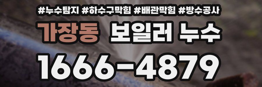 가장동 보일러 누수