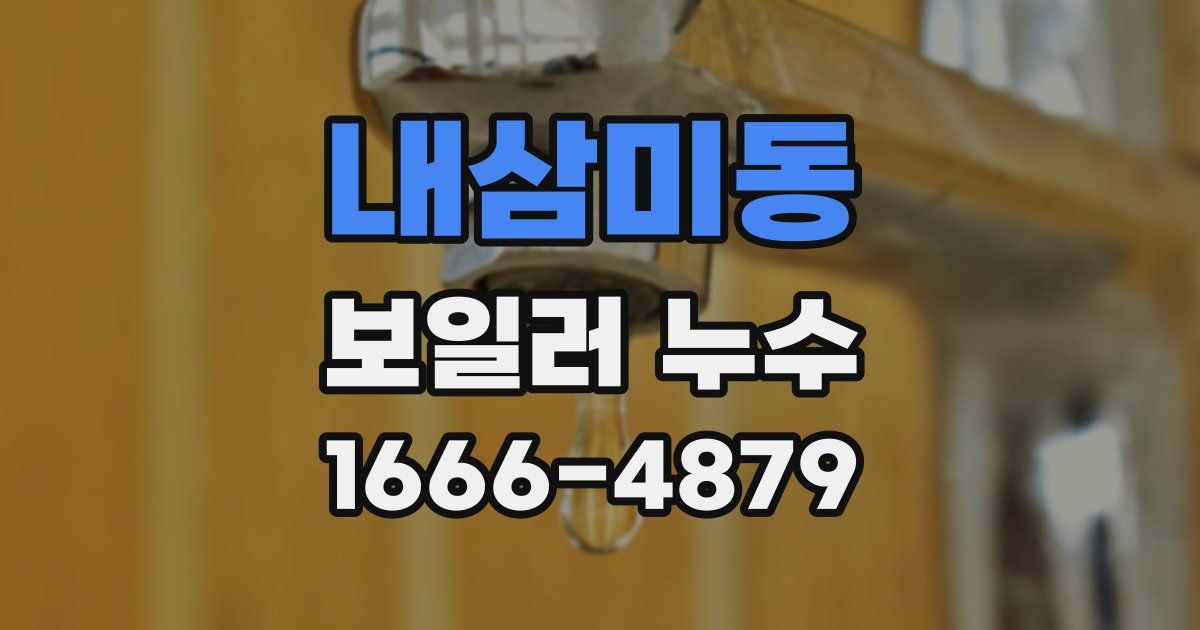 내삼미동 보일러 누수