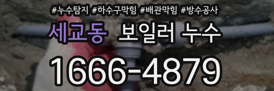 세교동 보일러 누수