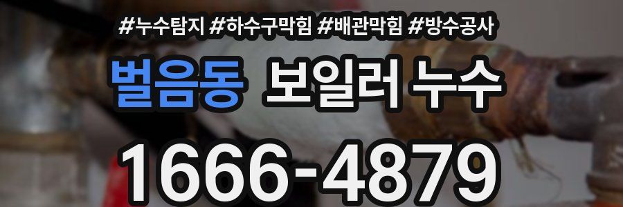 벌음동 보일러 누수