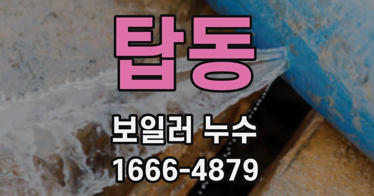 탑동 보일러 누수