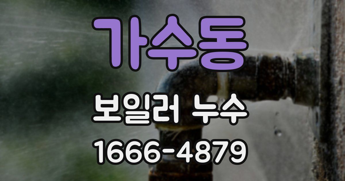 가수동 보일러 누수