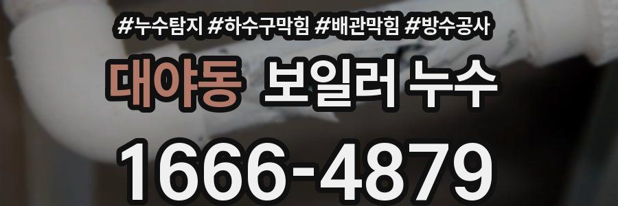 대야동 보일러 누수